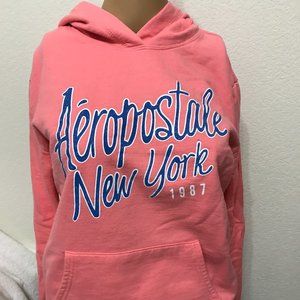 AEROPOSTALE Pullover Hoodie sweatshirts Medium in size orange color